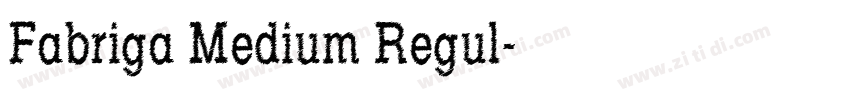 Fabriga Medium Regul字体转换 Fabriga Medium Regul字体转换